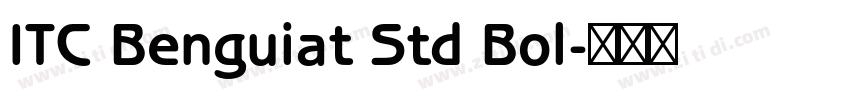 ITC Benguiat Std Bol字体转换